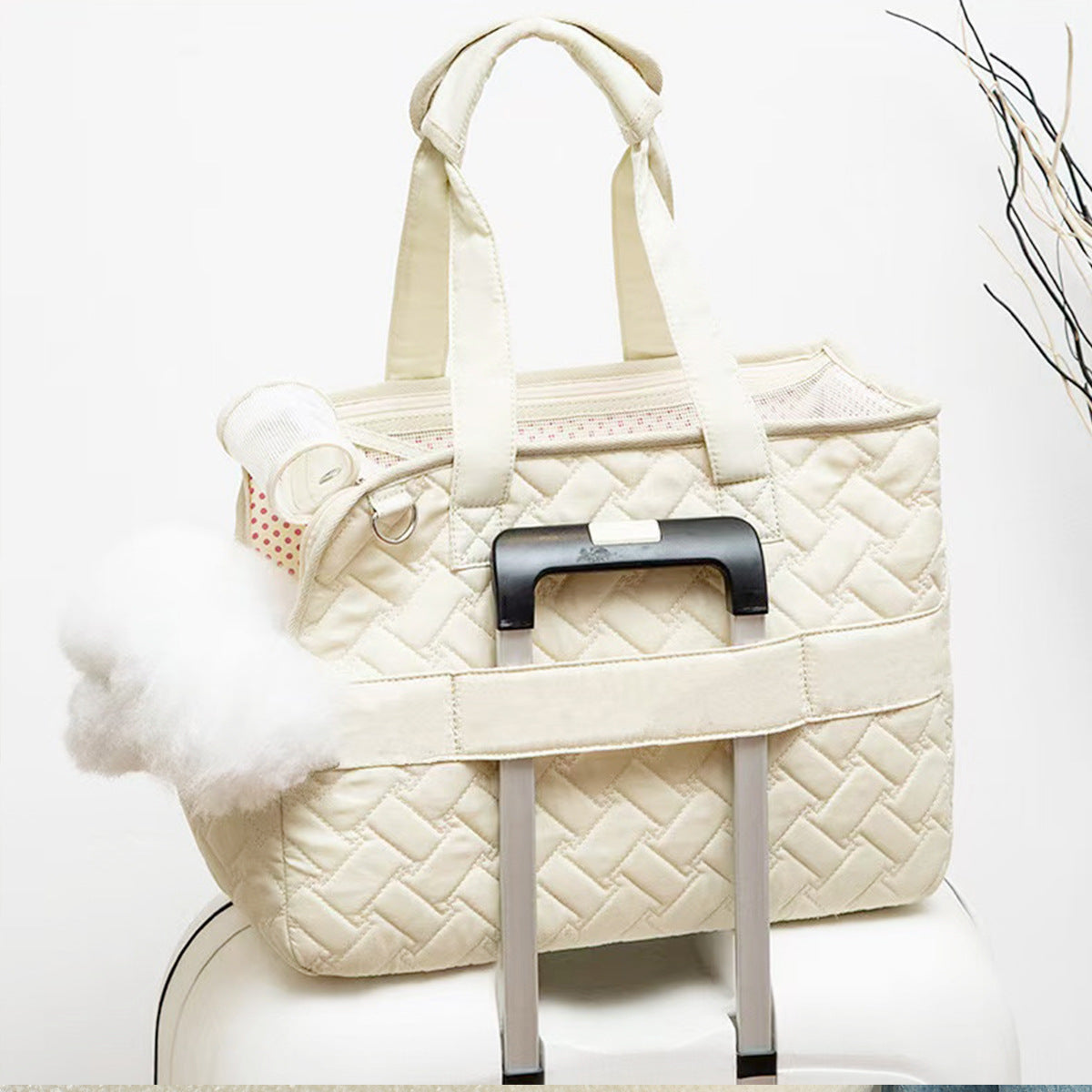 Breathable Canvas Pet Carrier for Cats & Dogs