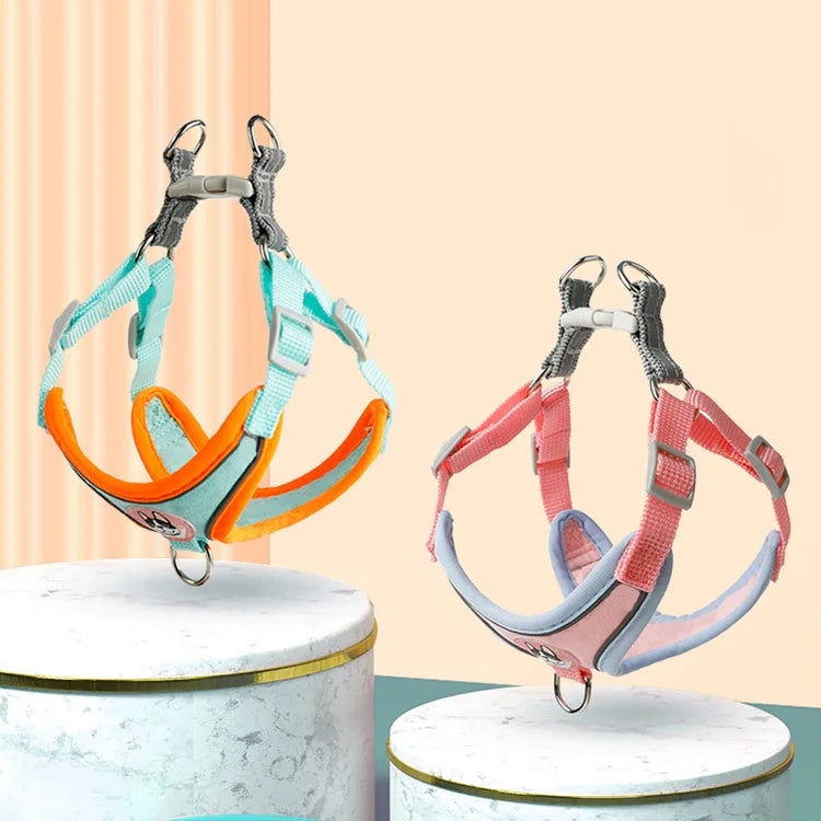 Adjustable Dog Harness & Leash Set for Small Dogs