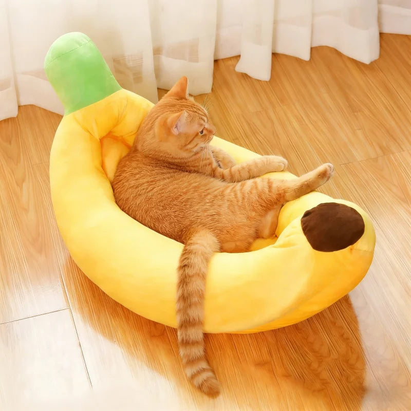 Banana Plush Pet Bed