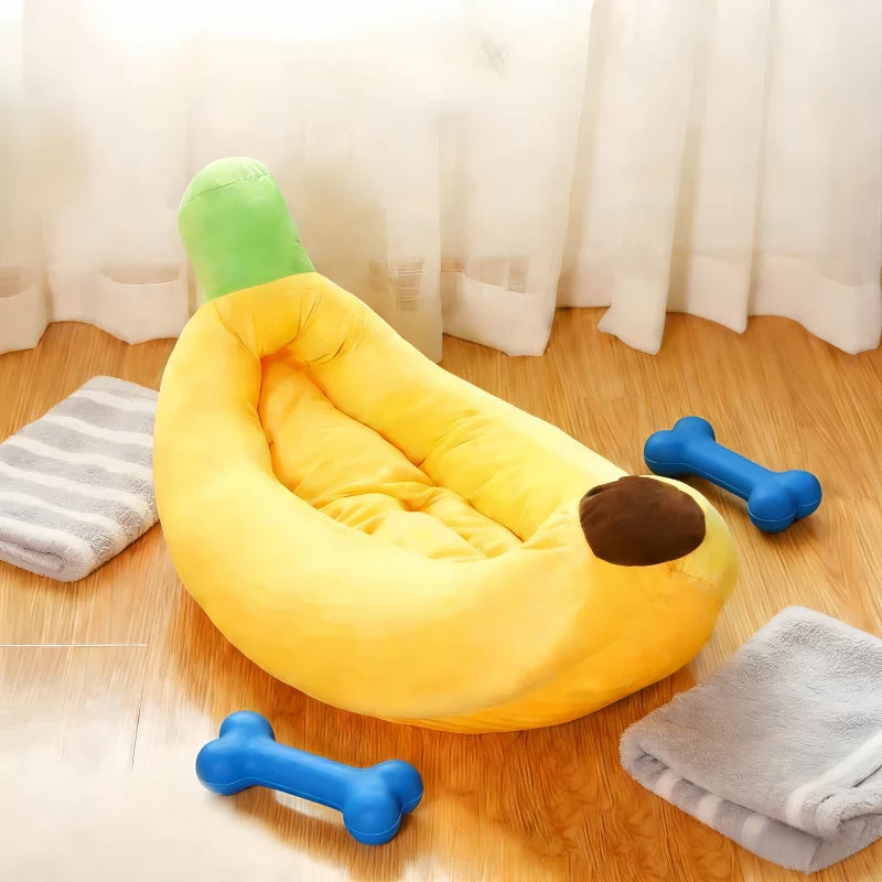 Banana Plush Pet Bed