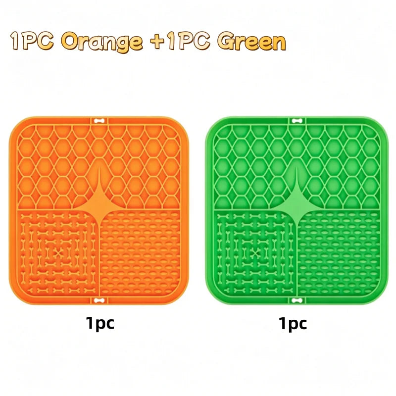 Dog Silicone Lick Mat – Slow Feeder & Bath Distraction