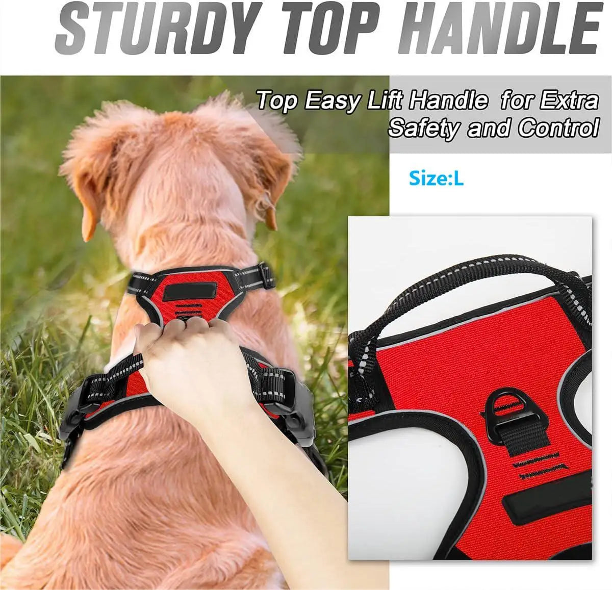 Adjustable No-Pull Dog Harness with Front Clip