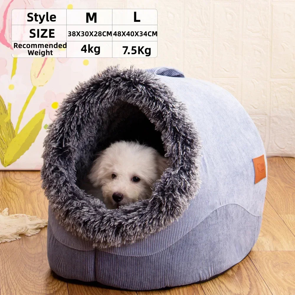 Cozy Pet Bed House for Cats & Small Dogs