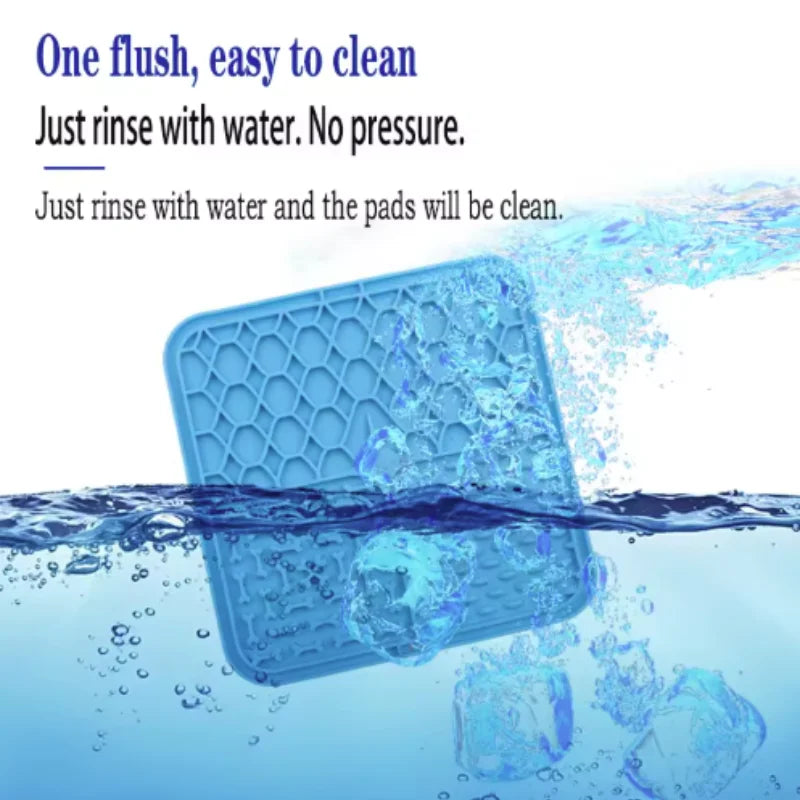 Dog Silicone Lick Mat – Slow Feeder & Bath Distraction