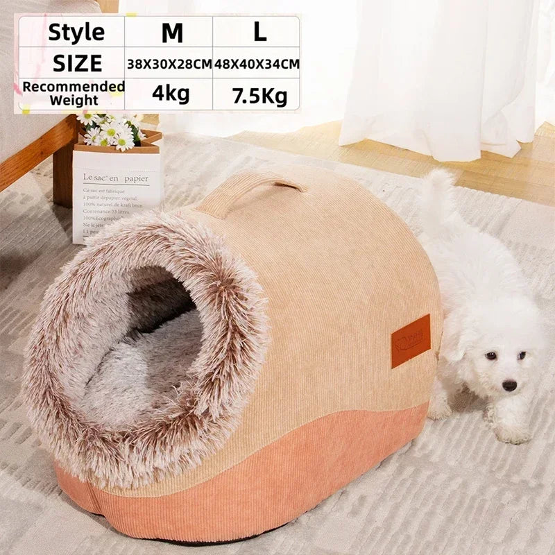 Cozy Pet Bed House for Cats & Small Dogs