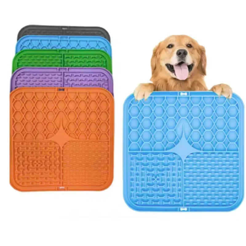 Dog Silicone Lick Mat – Slow Feeder & Bath Distraction