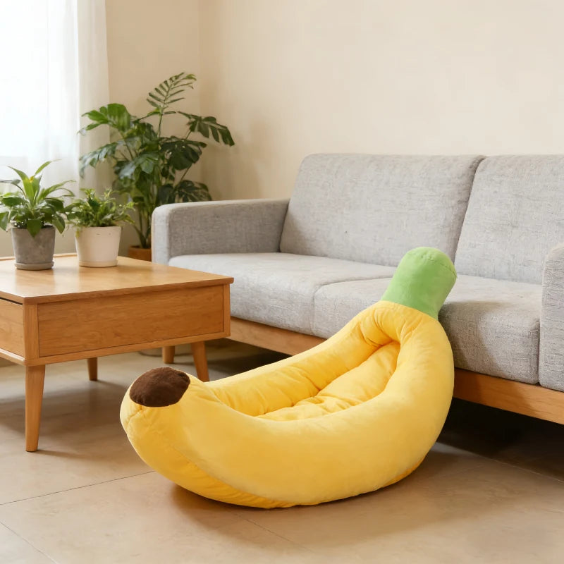 Banana Plush Pet Bed