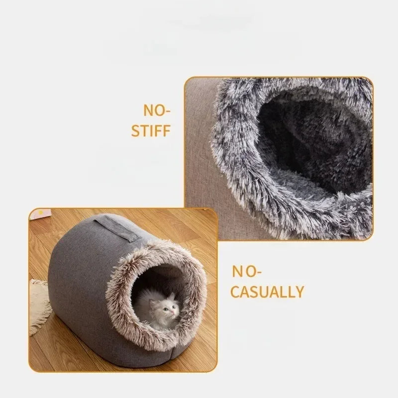 Cozy Pet Bed House for Cats & Small Dogs