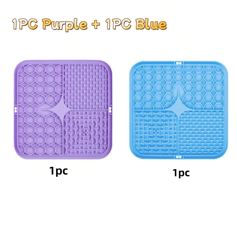 Dog Silicone Lick Mat – Slow Feeder & Bath Distraction