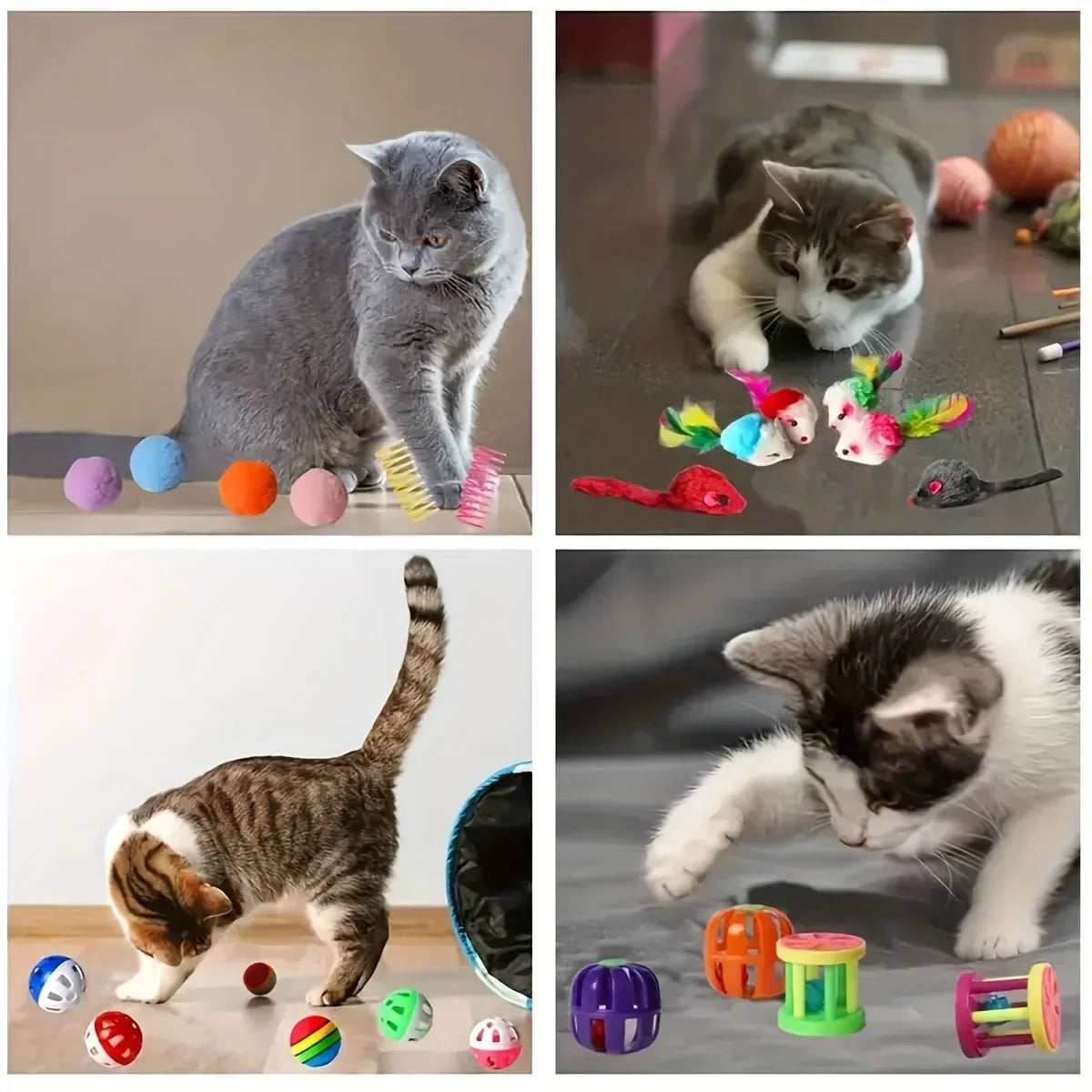 56/28/14 PCS Cat Toys Variety Pack
